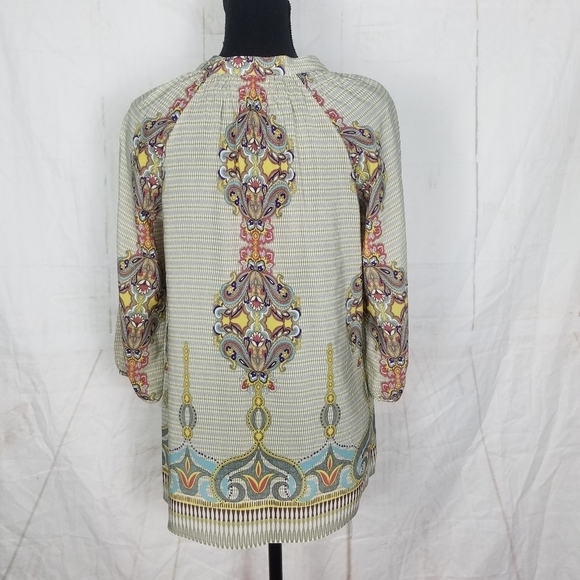 Trinity printed silk top - Picture 4 of 10